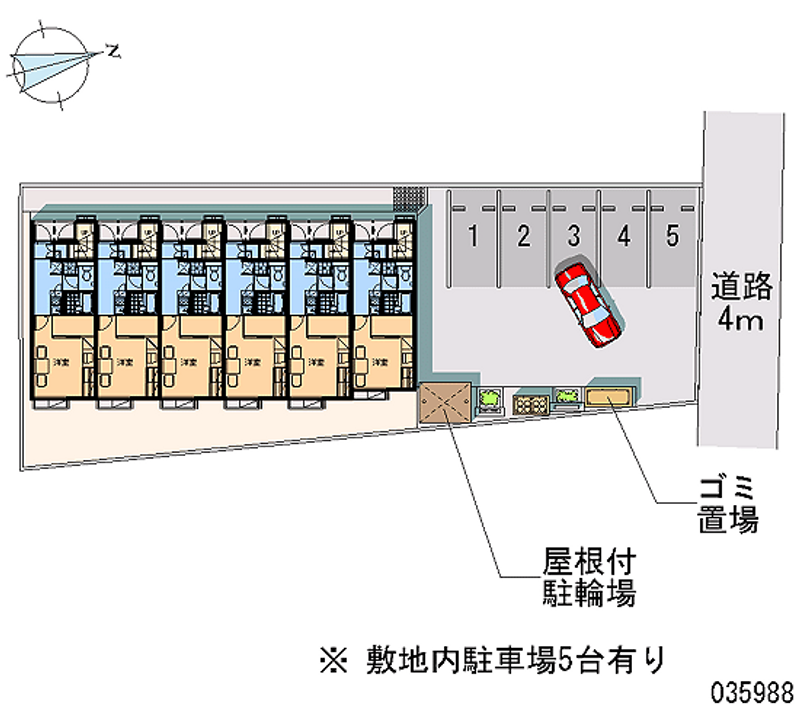 レオパレスプリマクラッセ 月極駐車場