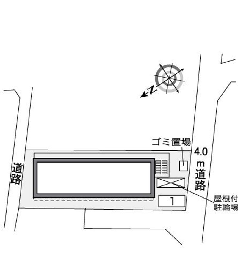 レオパレスメモラブルⅠ 配置図