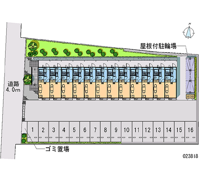 レオパレスひだまり 月極駐車場