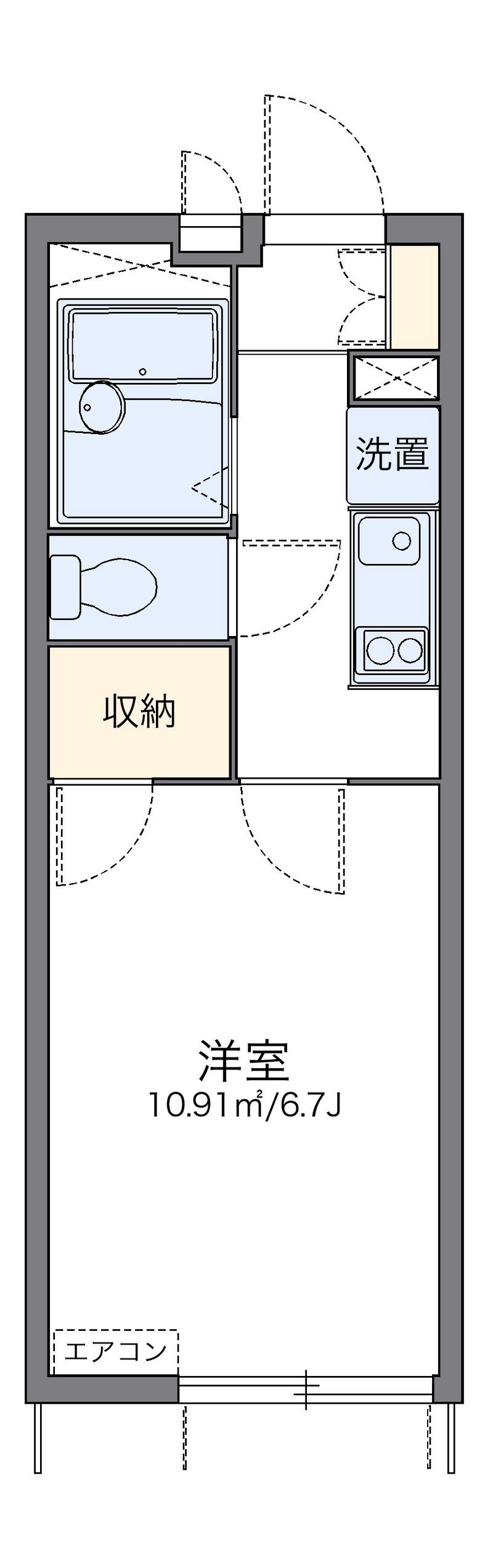 レオパレスＴＫ　ｏｎｅ 間取図