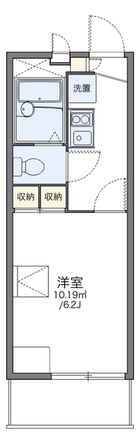 レオパレスグリーンリーブズ 間取り図