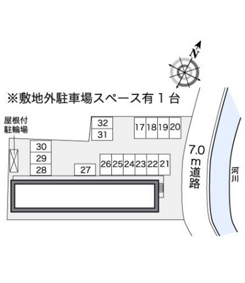 レオパレスアークハイツⅡ 駐車場
