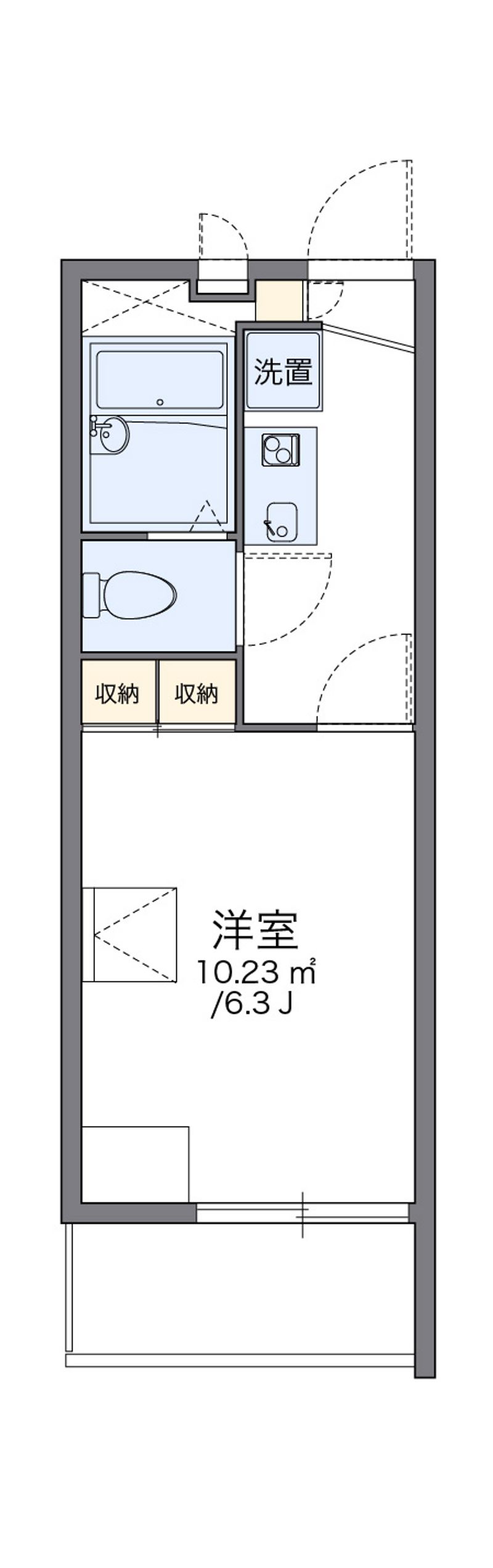レオパレス横濱ヴィラ 間取図