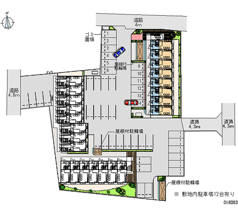 レオパレスラルジュメゾン 月極駐車場