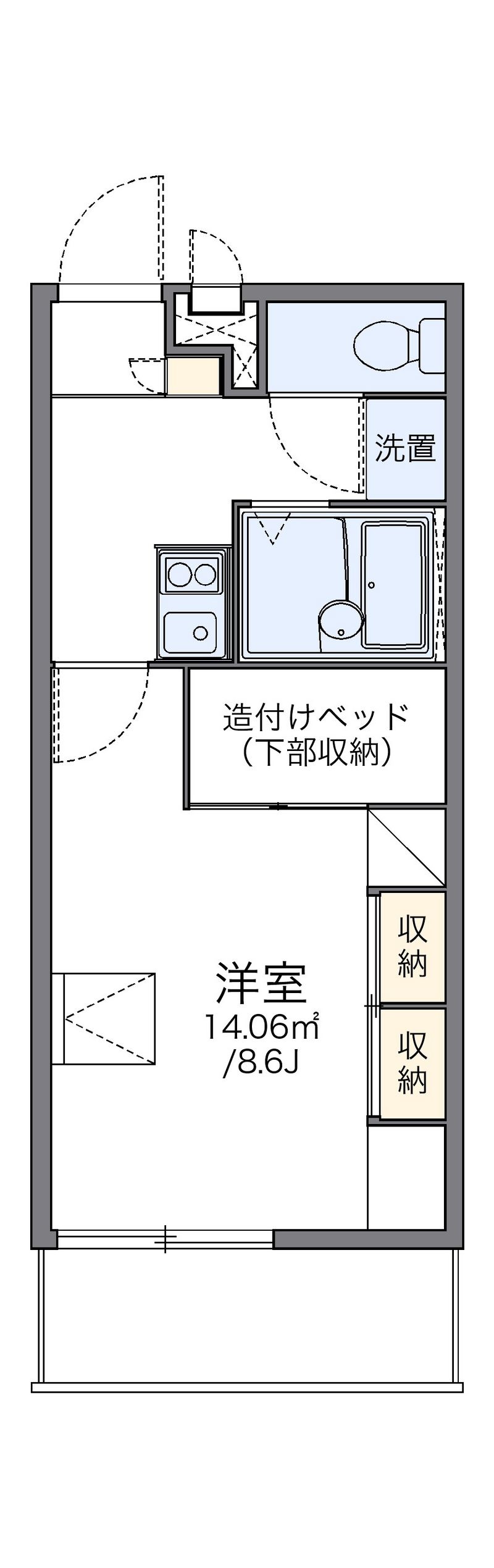 レオパレスＴｈｅＯ 間取図