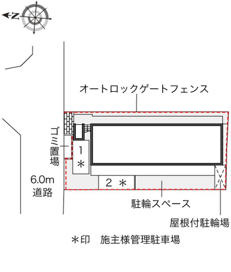 レオパレスコントワール御影石町 配置図