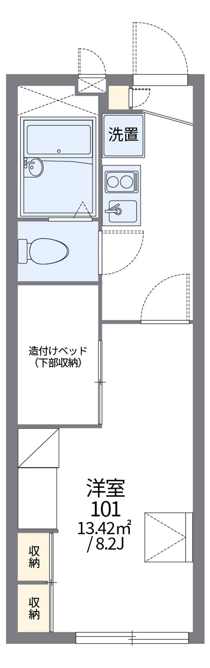 レオパレス桜 間取図