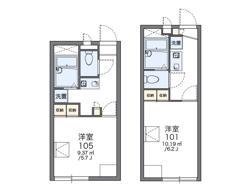レオパレス上野 間取図
