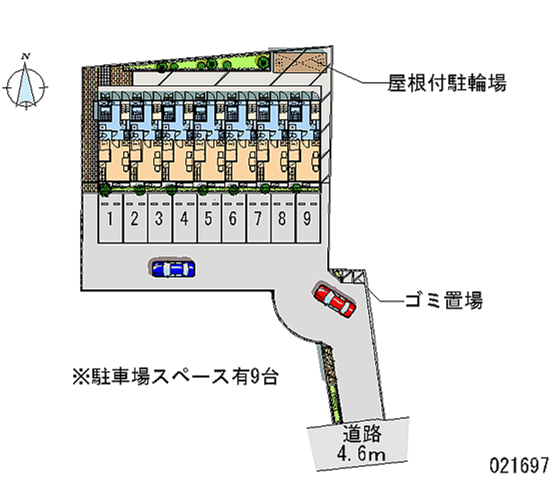 レオパレス白帝 月極駐車場