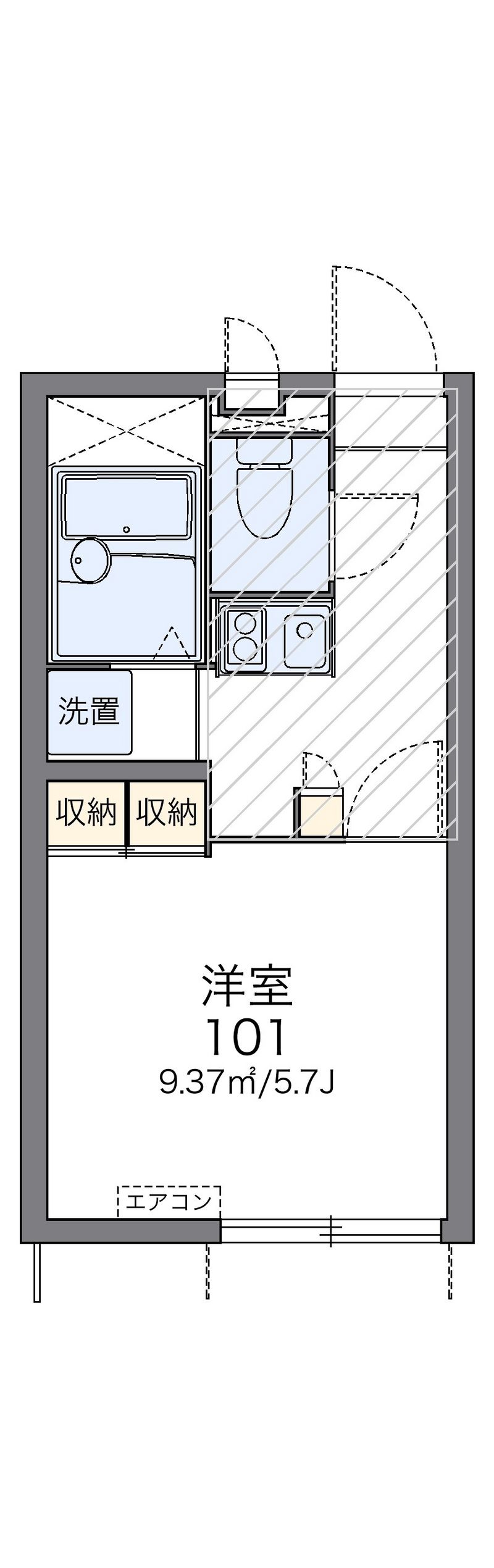 レオパレスコスモス 間取図