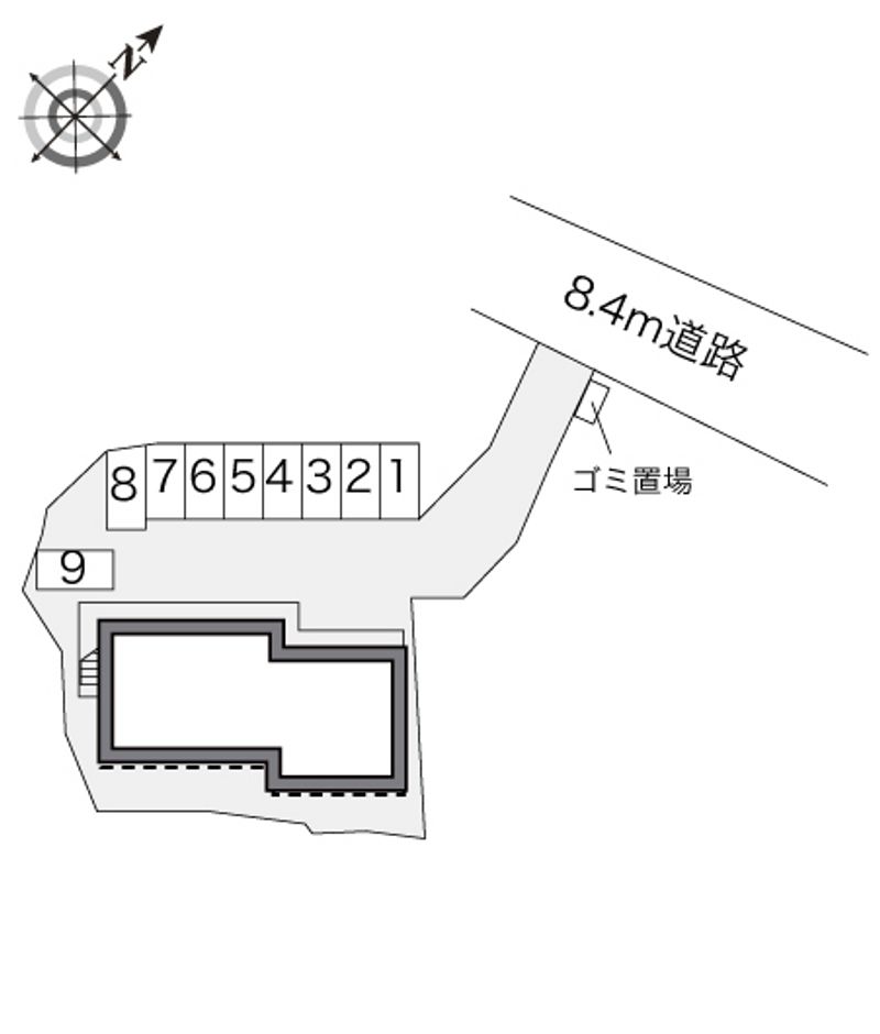 レオパレスミドリ 配置図