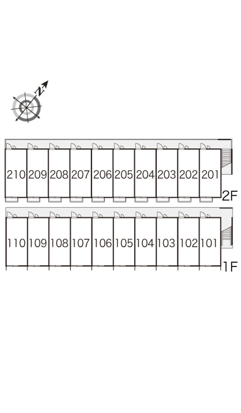 レオパレスディアコート 間取配置図
