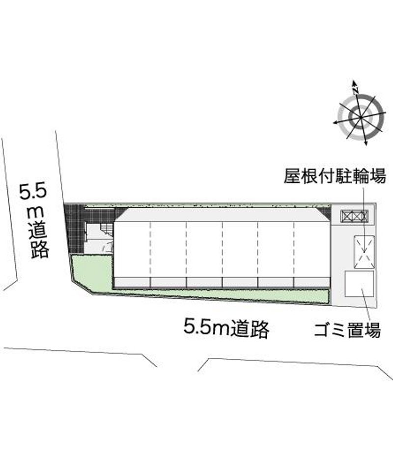 レオパレスリモーネⅢ 配置図