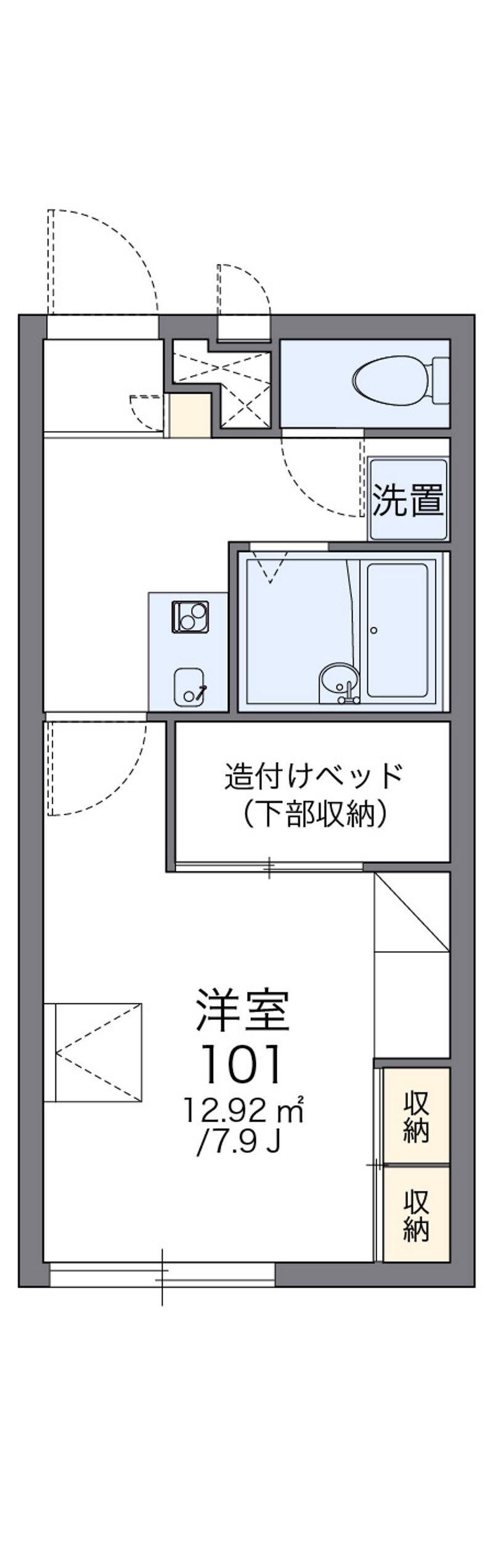 レオパレスオーベルジュ 間取図