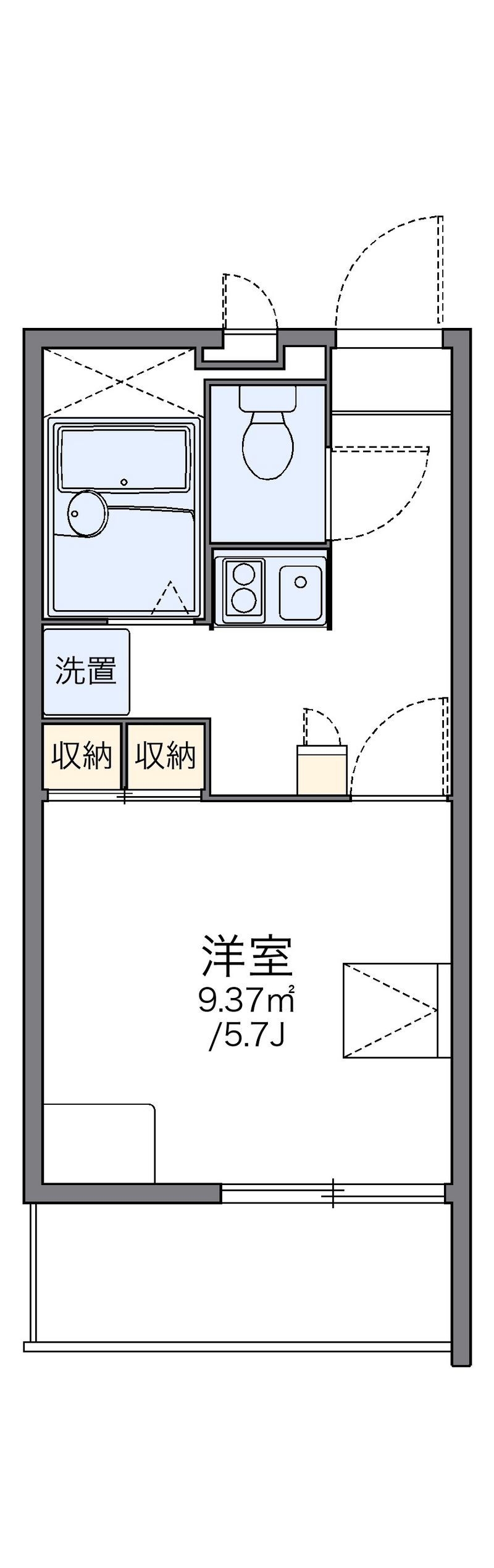レオパレスランメグ 間取り