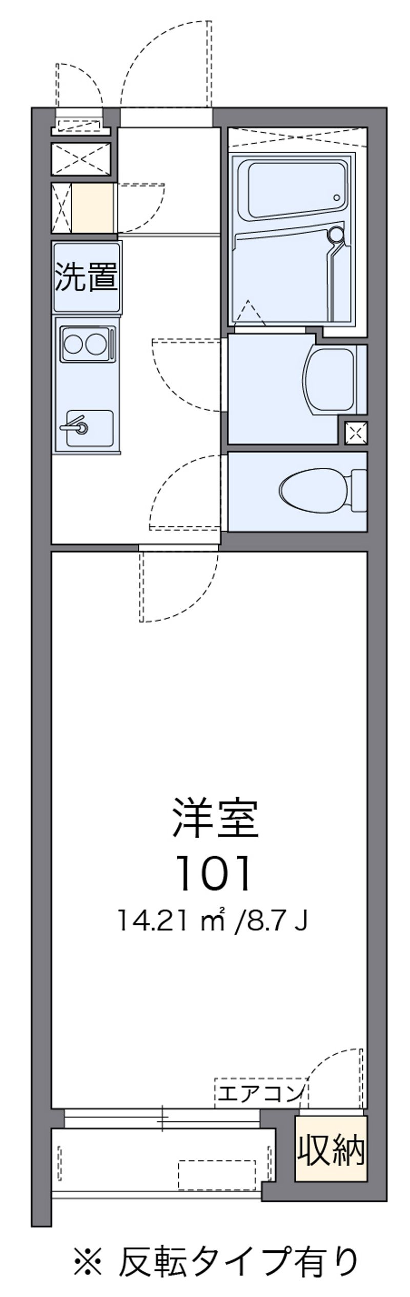 クレイノボヌール　テルマエ 間取図