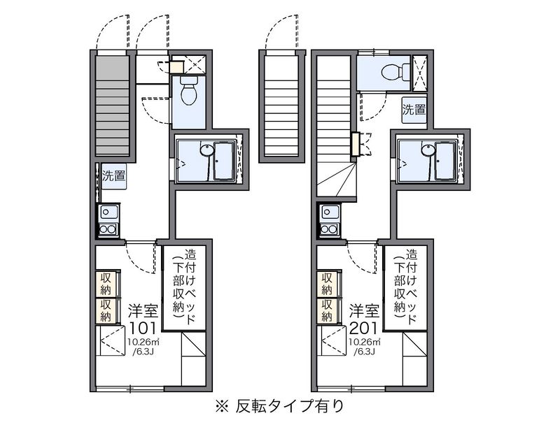 レオパレスエスタⅢ 間取図