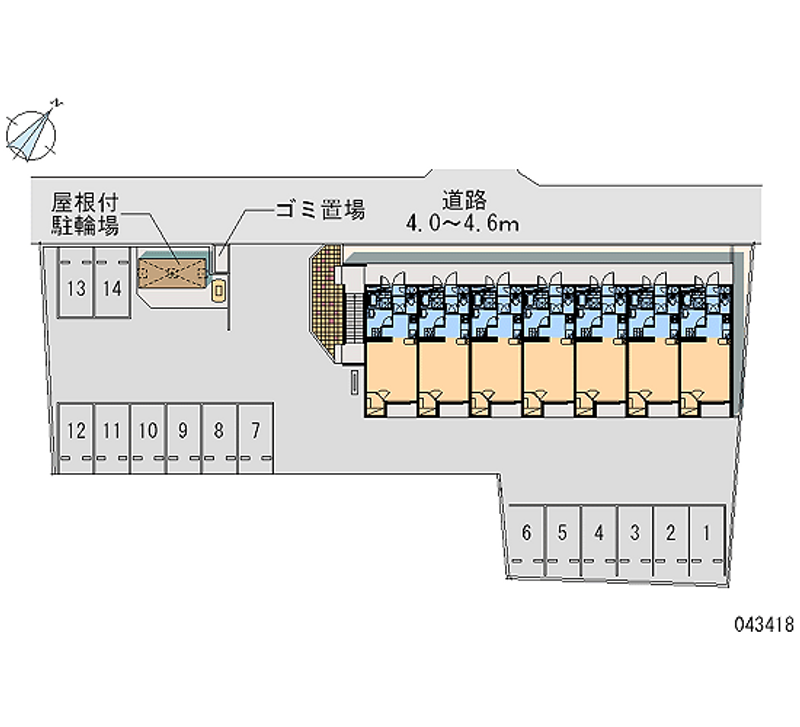 43418 bãi đậu xe hàng tháng