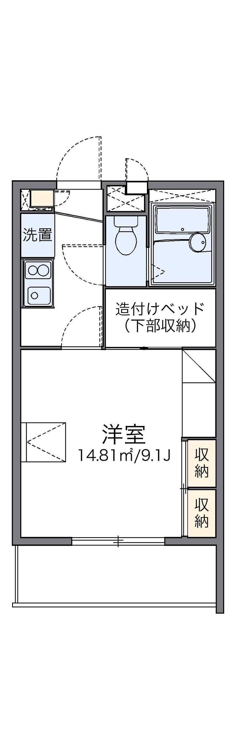 レオパレスアルナージ 間取図
