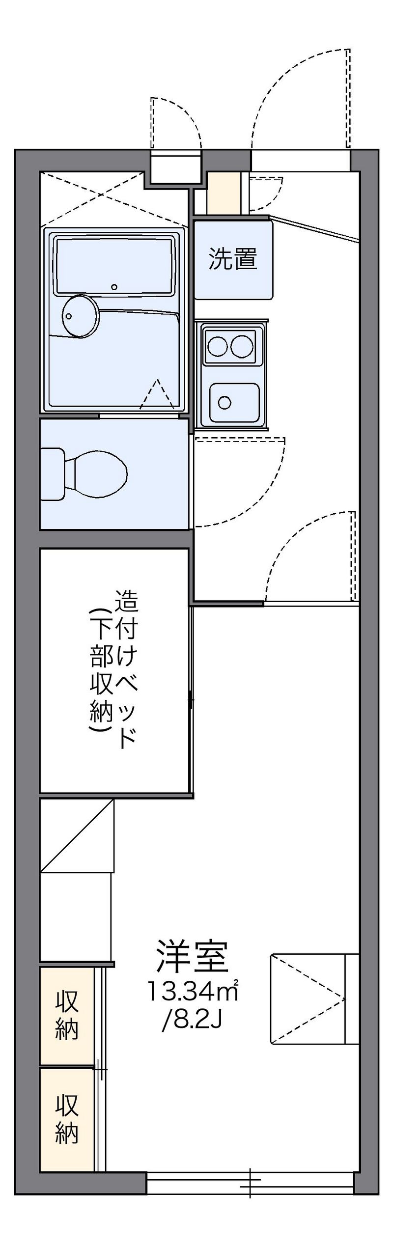 レオパレスアイビーコート８ 間取図