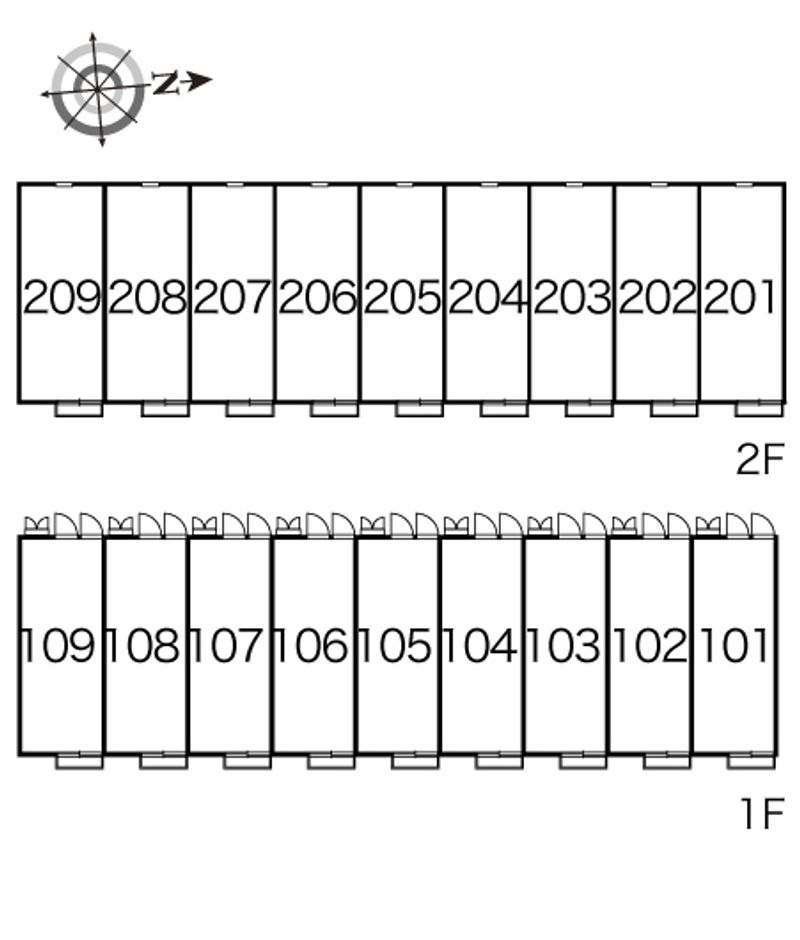 レオパレスコンフォート 間取配置図