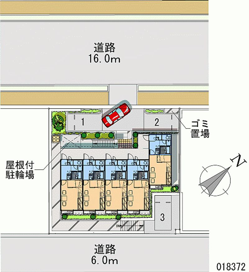 レオパレス雪月花 月極駐車場