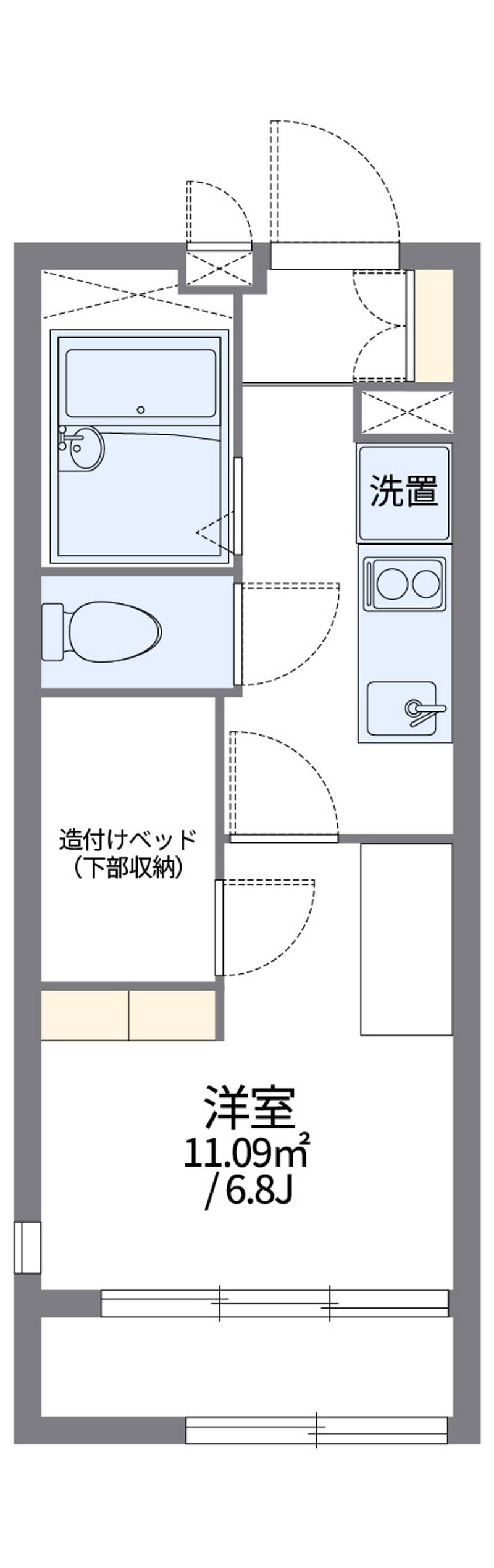レオパレス鳥羽街道ファミリア 間取図