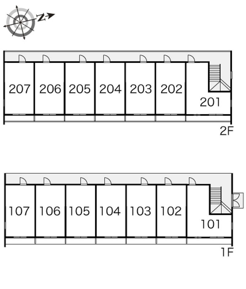 レオパレスＴＡＫＡ 間取配置図