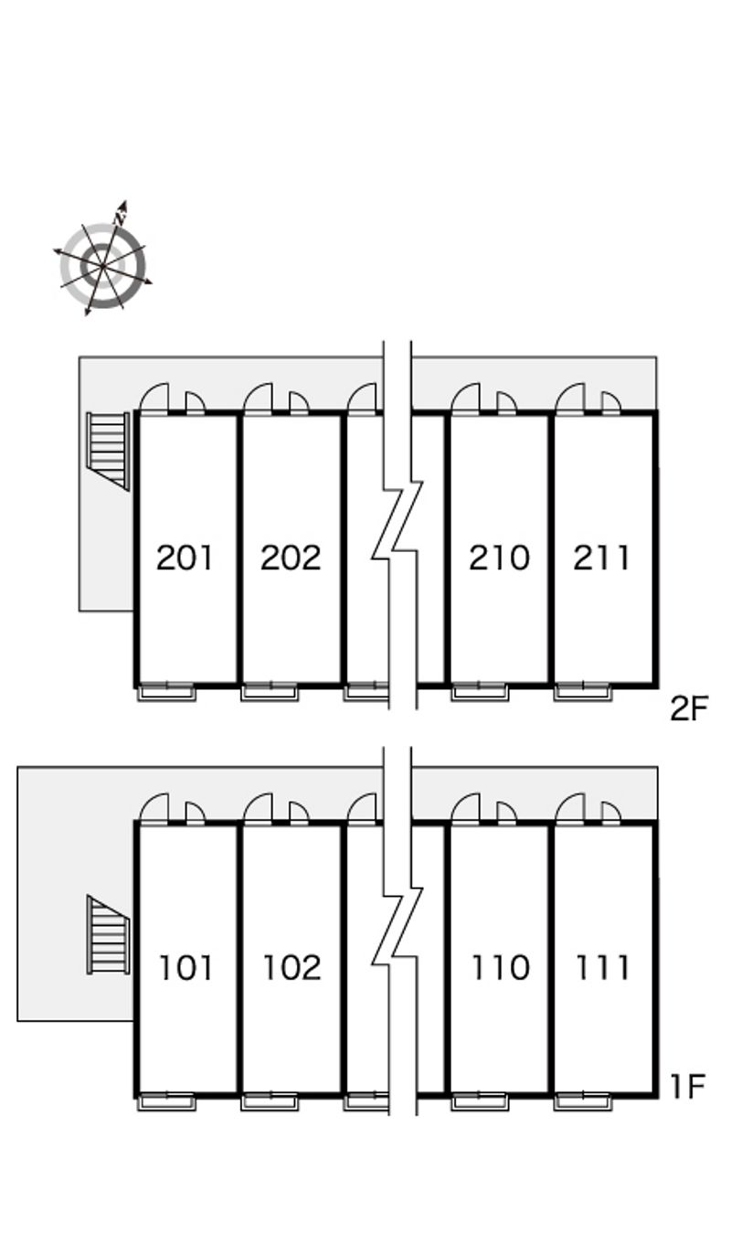 レオネクスト宝石台Ⅱ 間取配置図