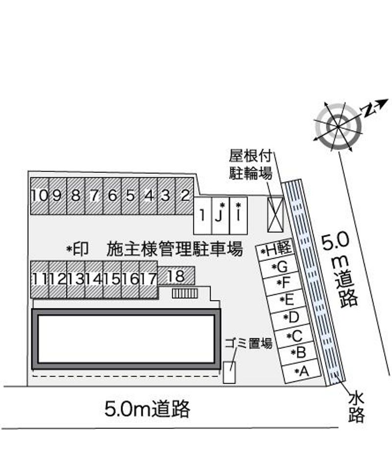 レオパレス桜木 配置図