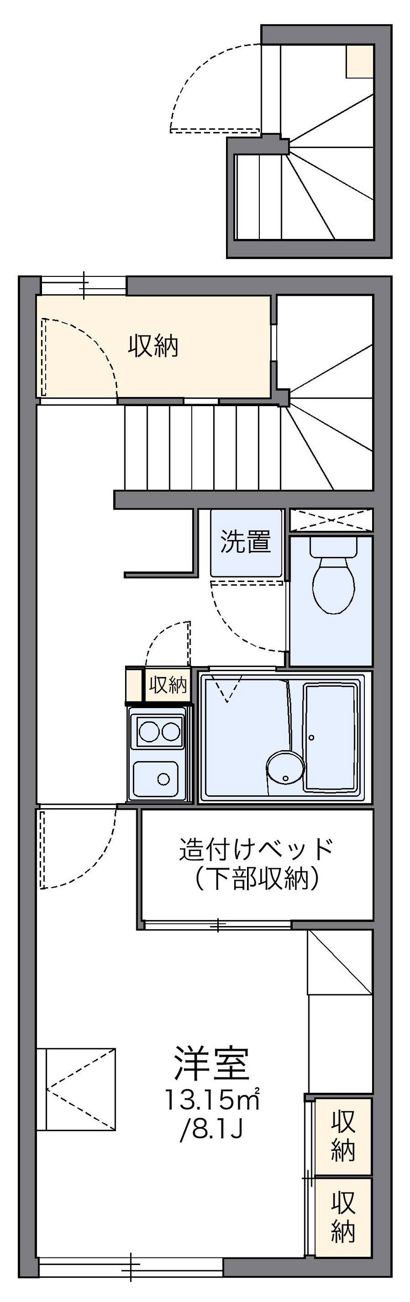 レオパレスフォンティーヌ 間取図