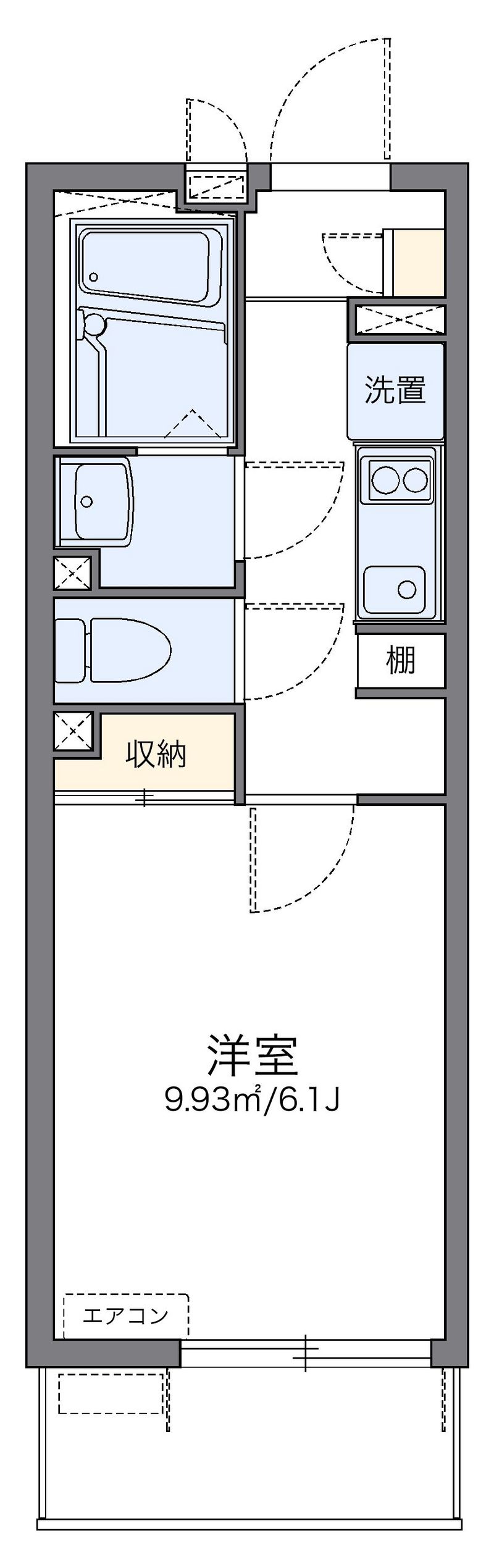 レオネクストＨＡＮＡＷＡＤＡ 間取図