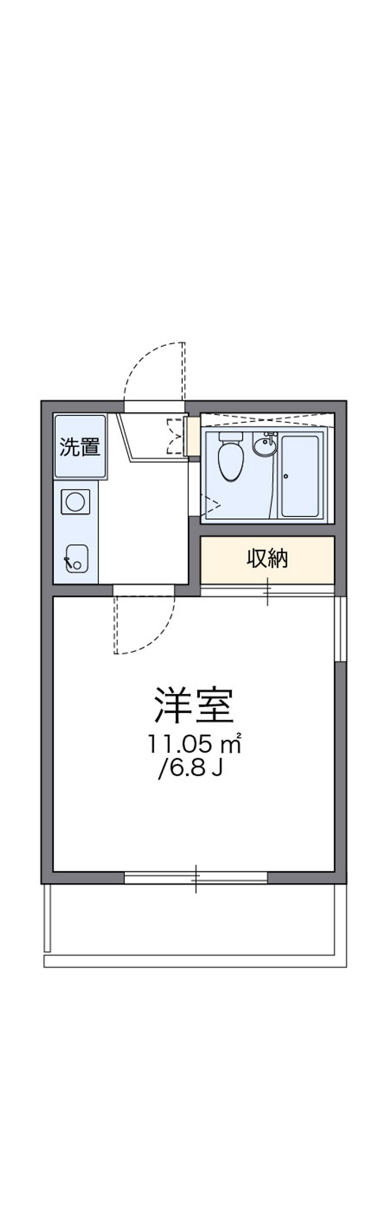 レオパレス松田 間取図