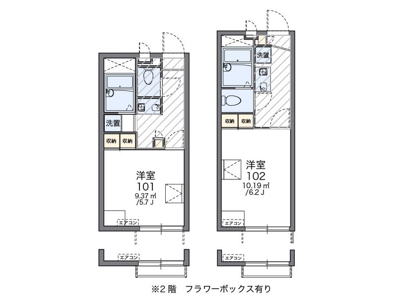 レオパレスオリーブ 間取図