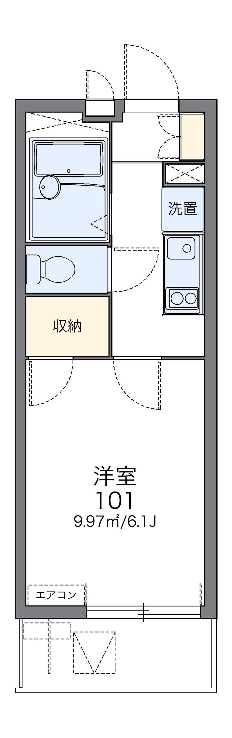 レオパレスＲｏａｄ　＆　Ｓｋｙ 間取図