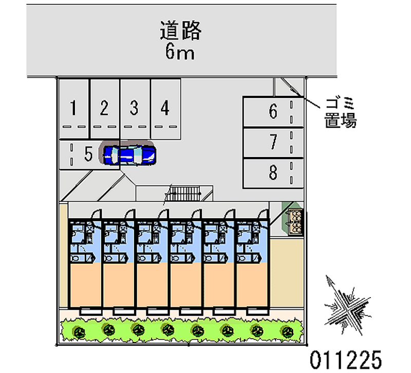 レオパレスシャルマンⅢ 区画図