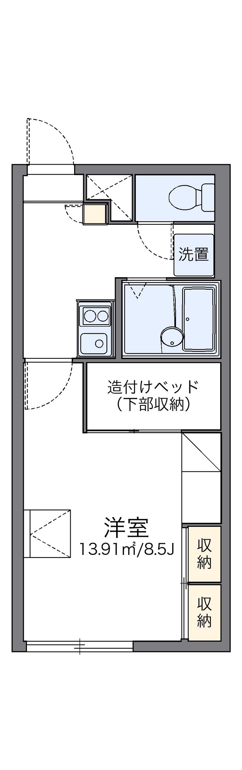 レオパレスステラ 間取図