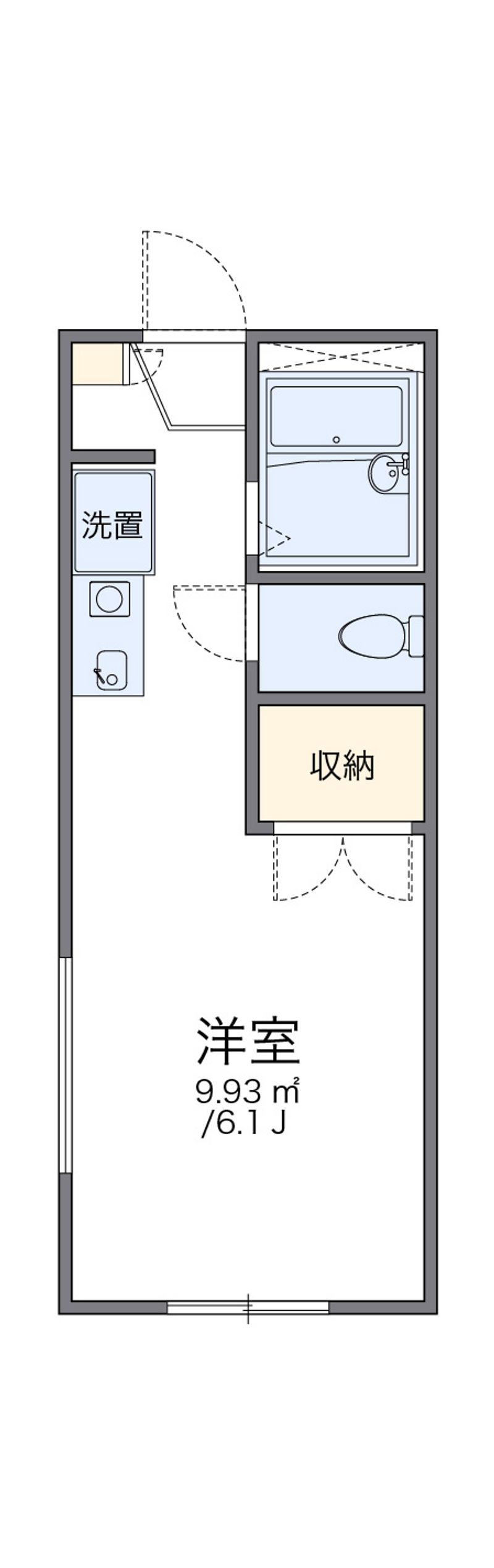 レオパレスパレスフィオーレⅡ 間取図