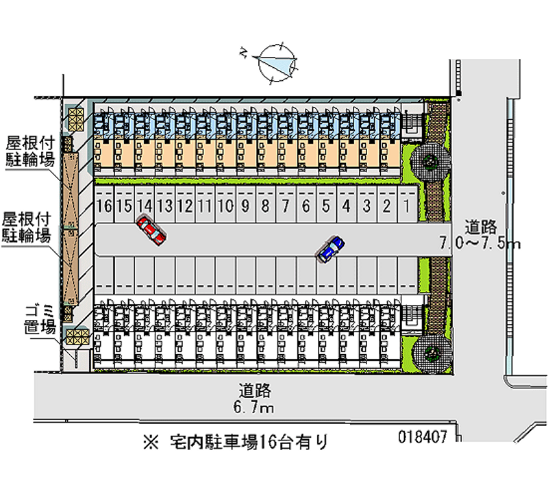 18407 Monthly parking lot