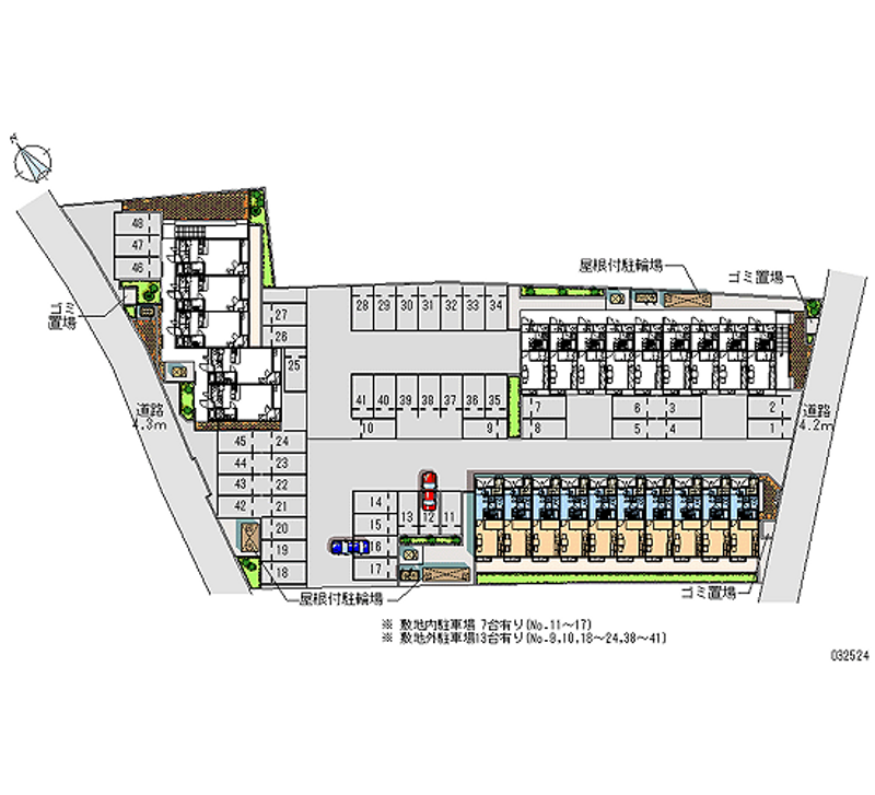 レオパレスコテナン阿見Ｂ 月極駐車場