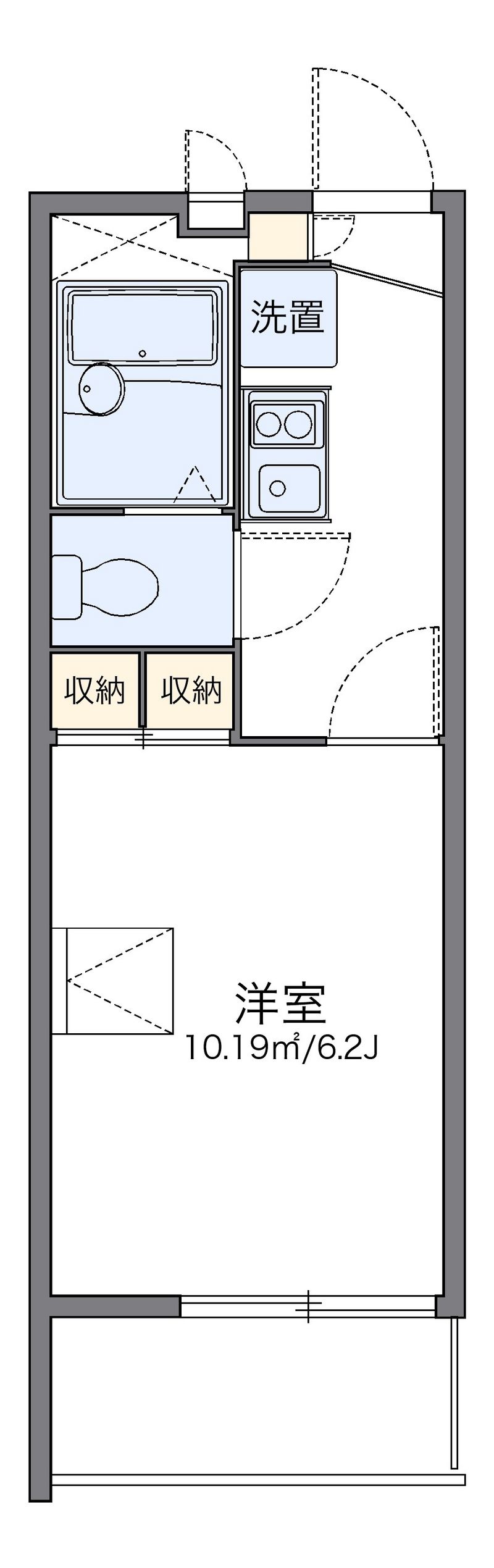 レオパレスＭ＆Ｍ２１四日市 間取図