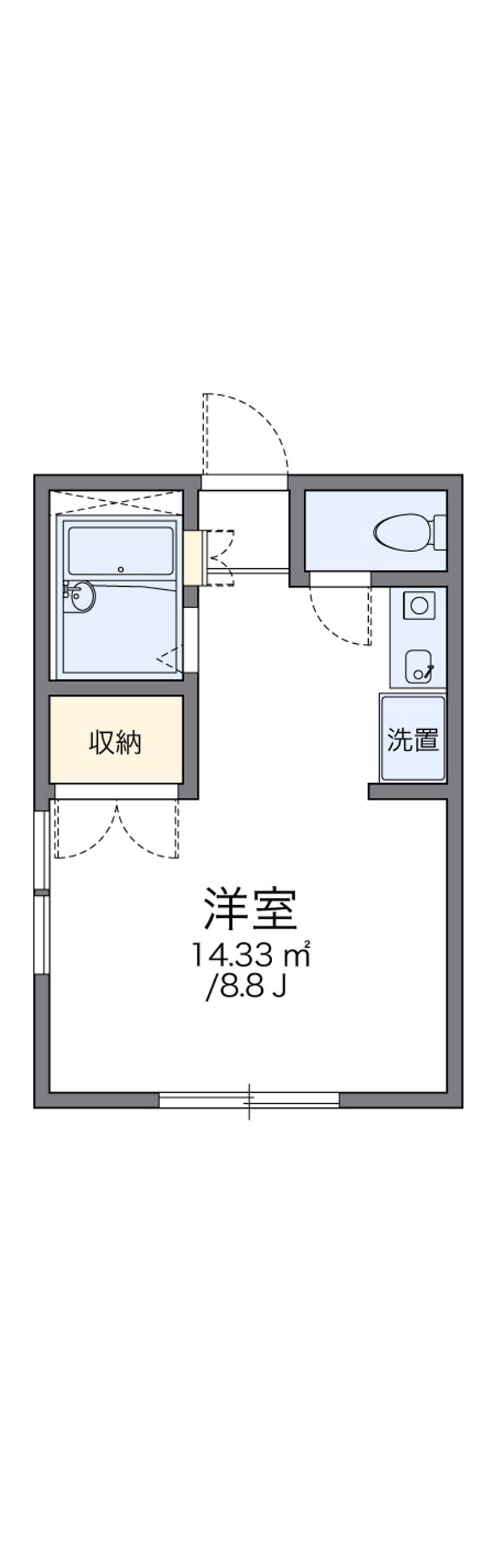 レオパレス中町 間取図