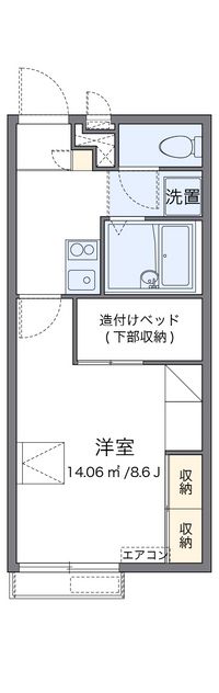 レオパレスアドヴァンテージ 間取り図