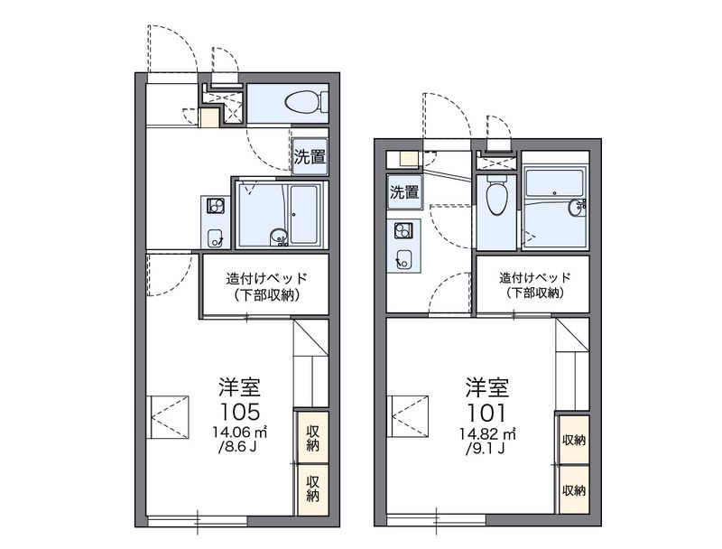 レオパレスアドヴァンス 間取図