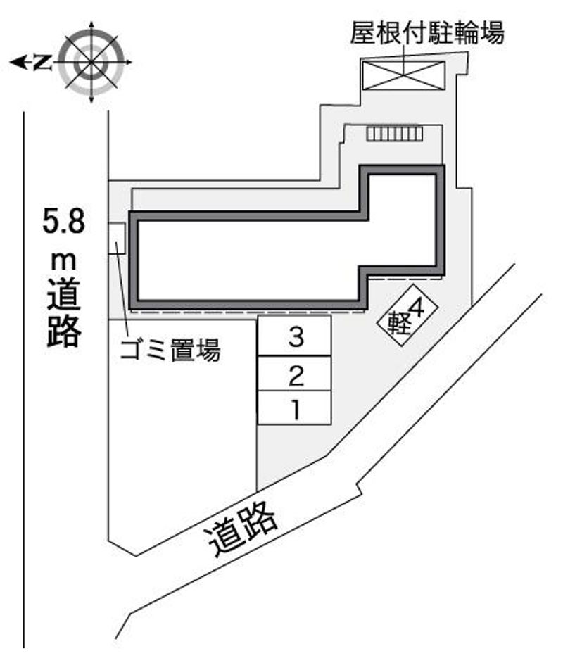 レオパレス上坂部Ⅱ 配置図