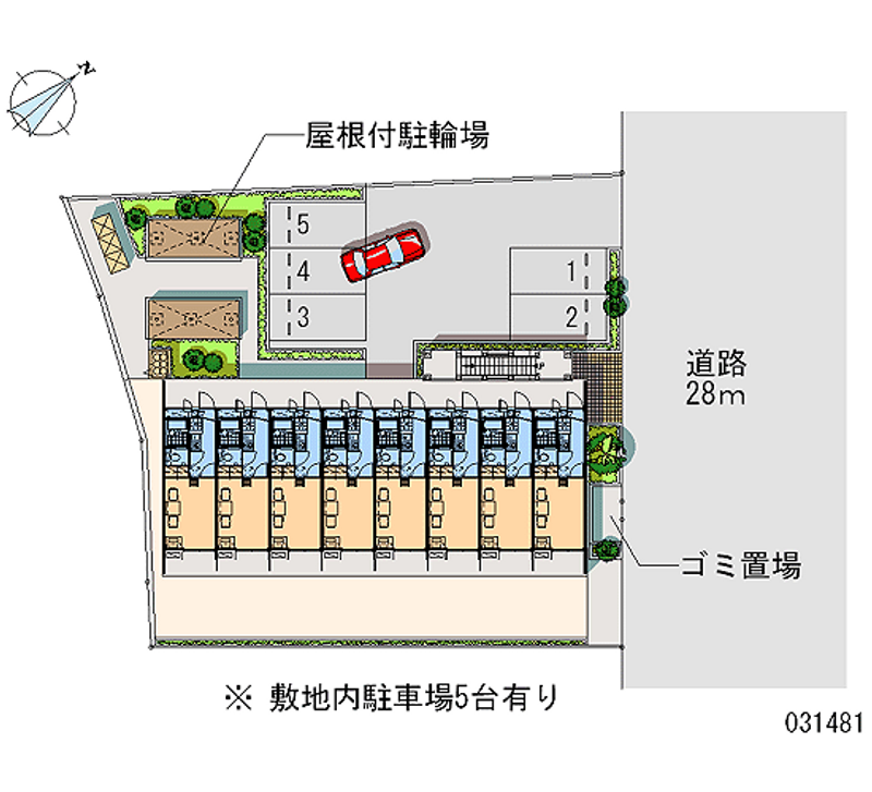 レオパレスわかたけ 月極駐車場