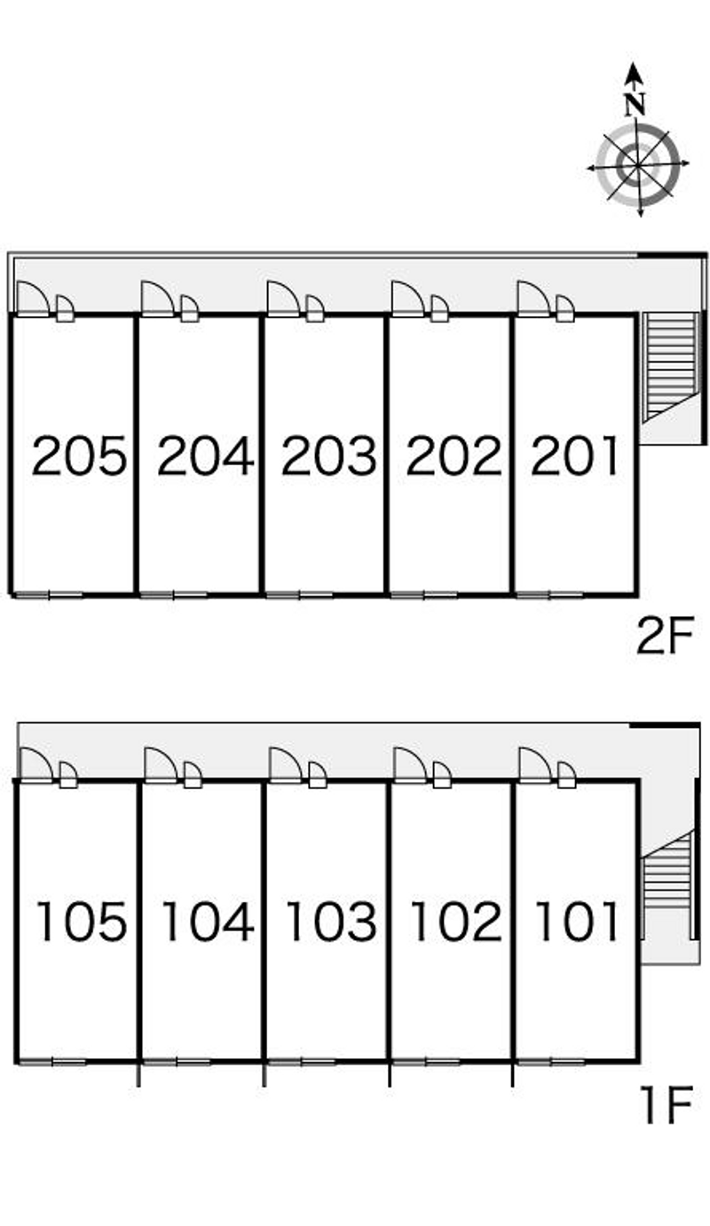 レオパレス白山 間取り配置図