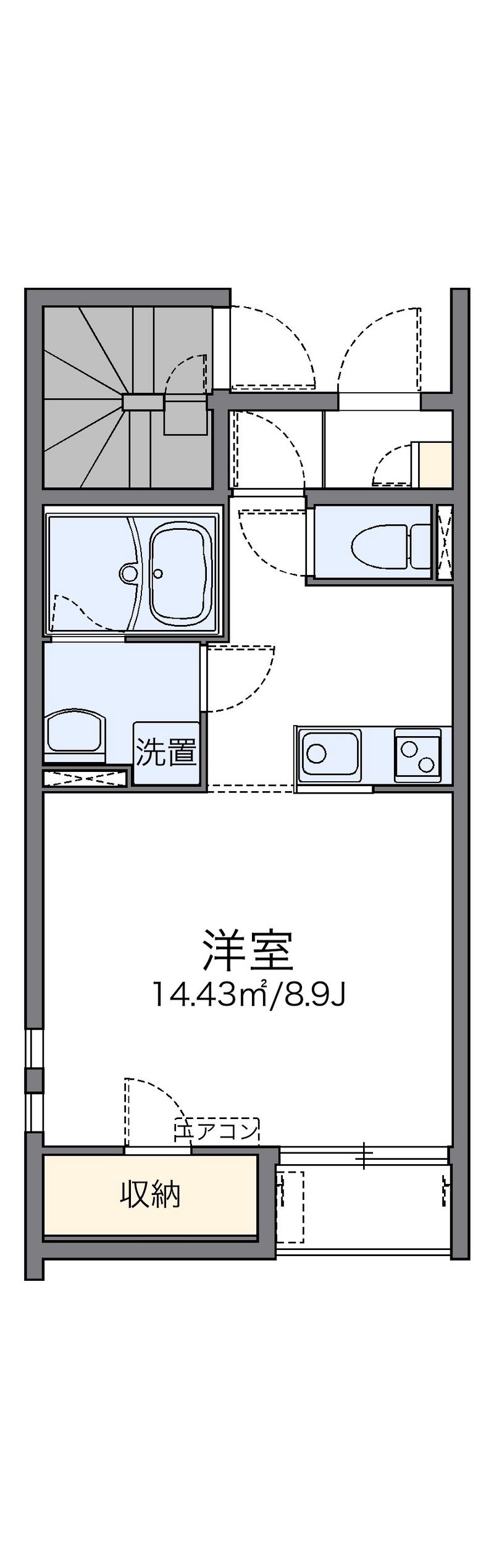 レオネクストルーエ　キフネ 間取図