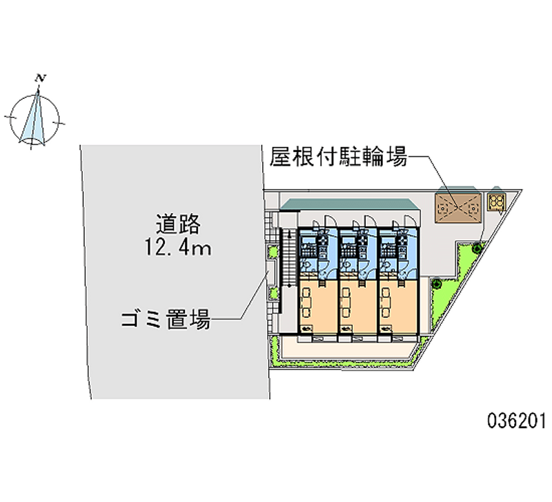レオパレスレジーナⅡ 区画図
