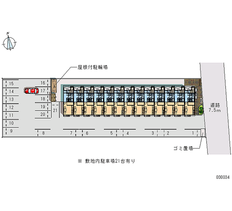 レオパレスシーサイドパレス 月極駐車場